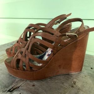 Madden girl brown wedges